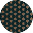 thumbnail image 1 of Ahgly Company Indoor Round Patterned Midnight Gray Area Rugs, 7' Round, 1 of 6