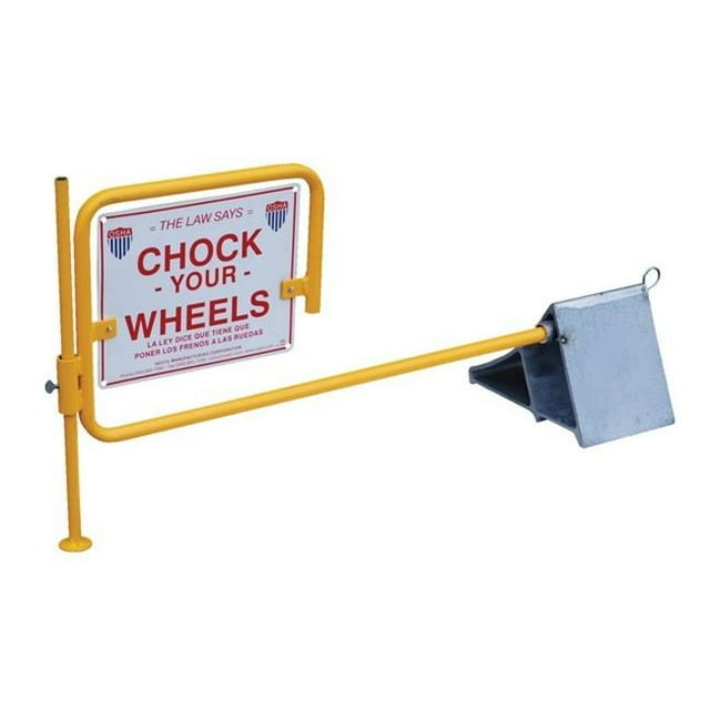 Vestil CWS-13 Chaussure de Roue en Aluminium avec Drapeau