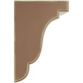 thumbnail image 3 of 5 1/4"W x 5"D x 7 1/2"H Bedford Wood Vintage Decor Bracket, Weathered Brown, 3 of 5