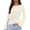 Beige, variant on Women's Bell Long Sleeve Shirts Fall Boat Neck Ruched Asymmetrical Going Out Tops Ribbed Y2K Clothes