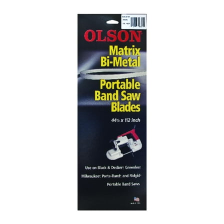 Olson Saw BM92341 1/2 by 0.20-Inch 18 TPI Regular Bi-Metal Band Saw Blade