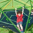 thumbnail image 5 of 13ft Geometric Dome Climber Play Center with Hammock for Kids, Outdoor Jungle Gym Supporting 1000 LBS, Backyard Play Equipment, Gift for Kids, Yellow, 5 of 9