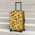 thumbnail image 6 of Rateoe Romantic Elegant Sunflower Printed Luggage Cover, Suitcase Protector Fits 18-32 Inch Luggage-Large, 6 of 7