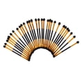 thumbnail image 4 of FUTUREORYY 30pcs Dual Ended Makeup Brush Golden Artificial Fiber Makeup Application for Women Daily Use, 4 of 8
