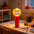 thumbnail image 5 of Miwamany Portable Plastic Kids Ghost Pumpkin LED Handheld Lantern 1PC Safe Warm Glow Mini Night Light, Lightweight Trick Or Treat Prop Party Indoor Outdoor Holiday Gift for Children, 5 of 5