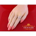 thumbnail image 5 of King of Bling's Sterling Silver 0.50ct Flower White Cubic Zirconia Fashion Womens Ring Size 7, 5 of 11