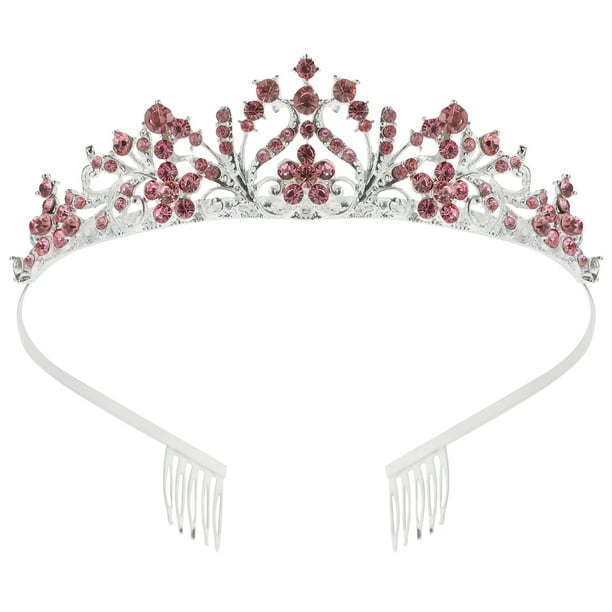 Corona de novia, corona de metal para novia, corona de boda, diadema, joyería de moda para el cabello, decoración