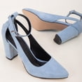 thumbnail image 5 of Colette - Tacones de ante azul bebé azul cielo 23 CM, 5 of 5