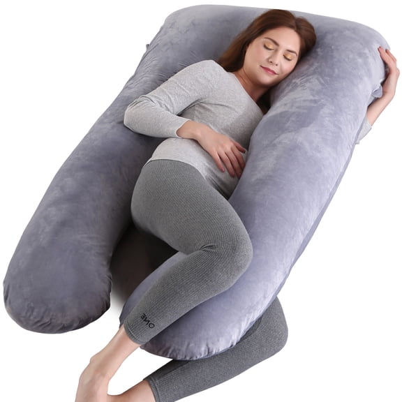 BATTOP Pregnancy Pillow,U-Shape Full Body Maternity Pillow with Removable Cover,Support for Back,Legs,Belly,Hips,Pregnant Women Must Haves