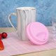 thumbnail image 2 of Tapa de taza de aislamiento de silicona a prueba de fugas Ehuebsd resistente al calor antipolvo para cocina té y café tapa de sellado resistente al calor, 2 of 8