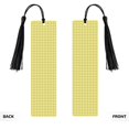 thumbnail image 2 of Kdxio Yellow Checkboard Print Metal Tassel Bookmarks,Perfect Gift for Art Lovers and Bookworms Metal Bookmarks for Women, 2 of 8