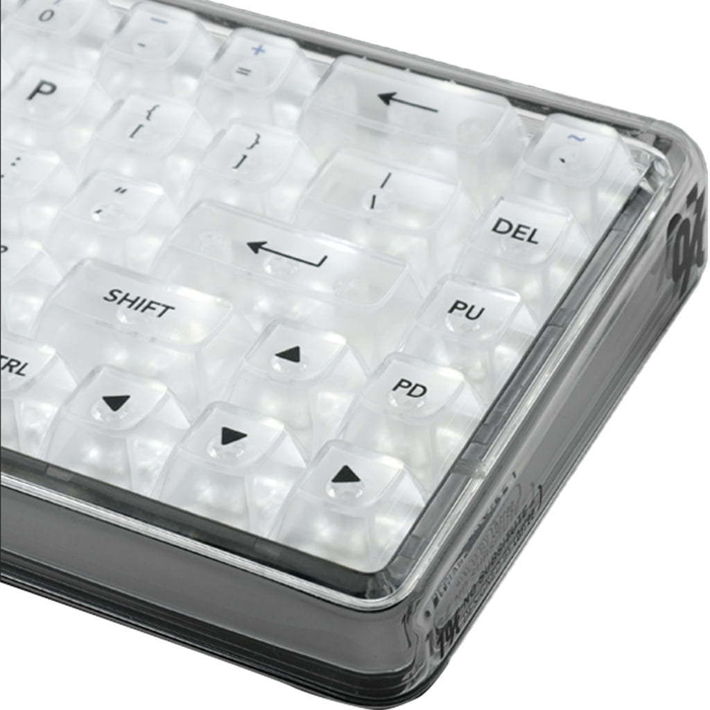 Convenient Replacement Keycaps 115 Keys Clear Keycaps for Mechanical Keyboards
