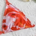 thumbnail image 5 of ZHANGDER Girls Swimsuits 2 Piece Bathing Suit Swimsuits for Teens Comfortable and Breathable Halterneck Cute Bikini Swimsuitswith Cover Ups Beach Skirt, Red 14-15 Years, 5 of 7