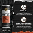 thumbnail image 2 of Golden Nest Cold Brew Mushroom Coffee | Ready to Drink Cold Brew Coffee with Organic Chaga & Cordyceps Mushroom | All Natural No Preservatives Dairy-Free | 8 Fl Oz Can - Pack of 12 - Black Unsweetened, 2 of 4