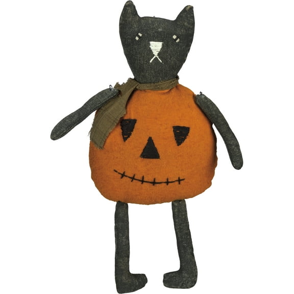 Stuffed Jack O' Cat Decoration