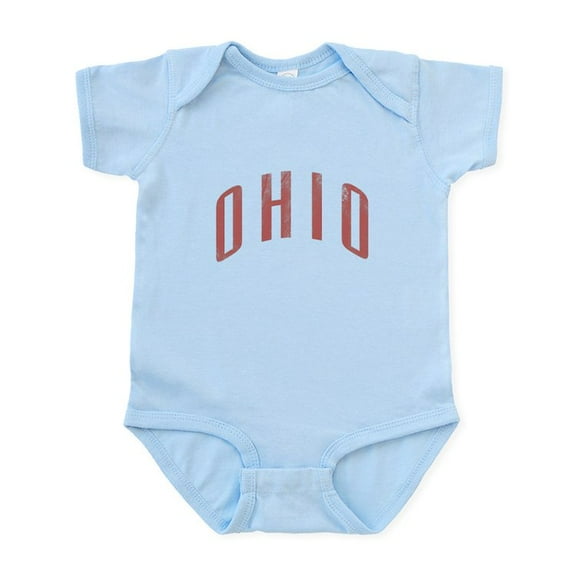 CafePress - Ohio Grunge Infant Bodysuit - Baby Light Bodysuit, Size Newborn - 24 Months