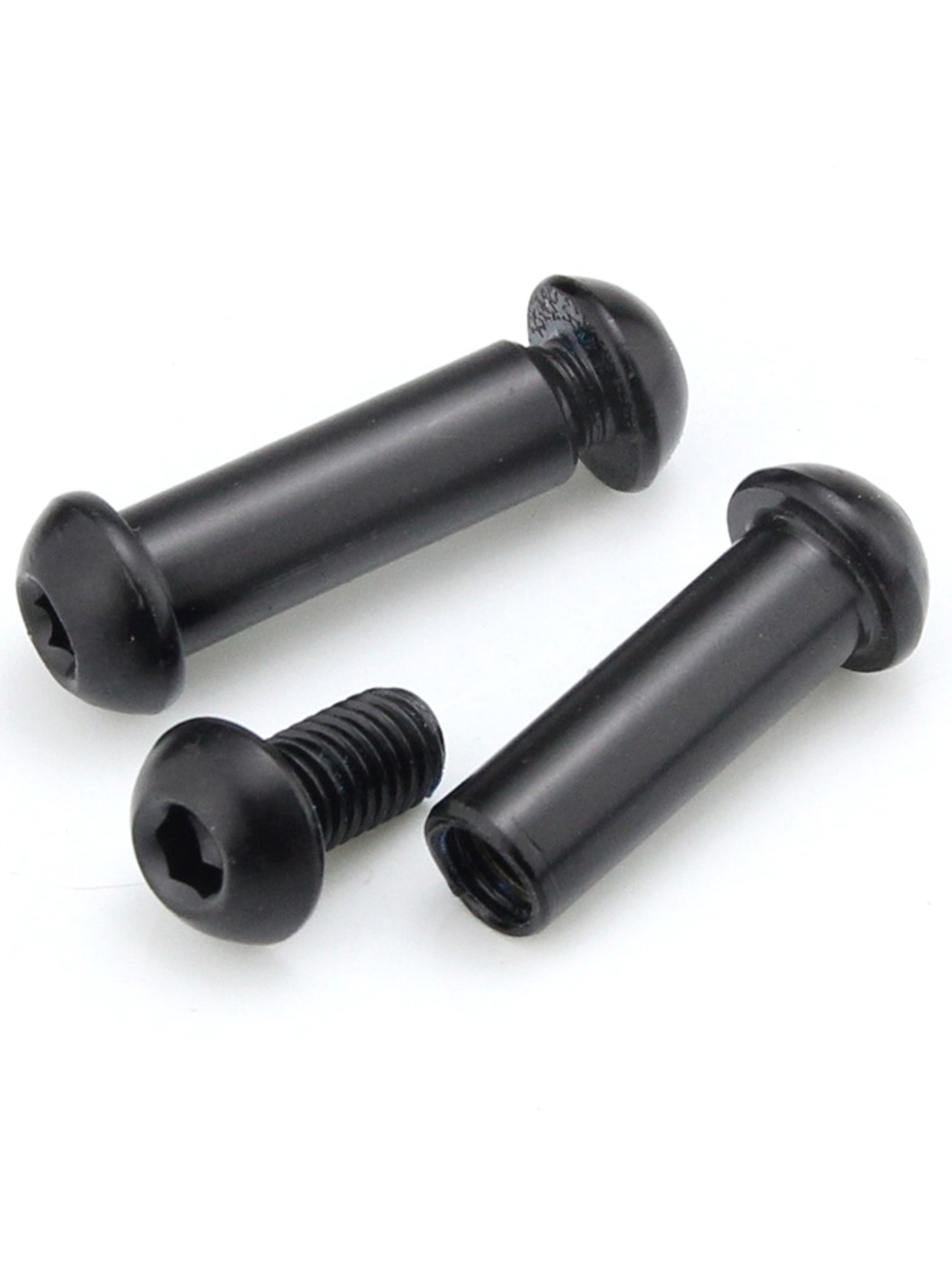 5 Pcs Black Carbon Steel Round Head Hexagonal Fastening Rivets 8X77mm.