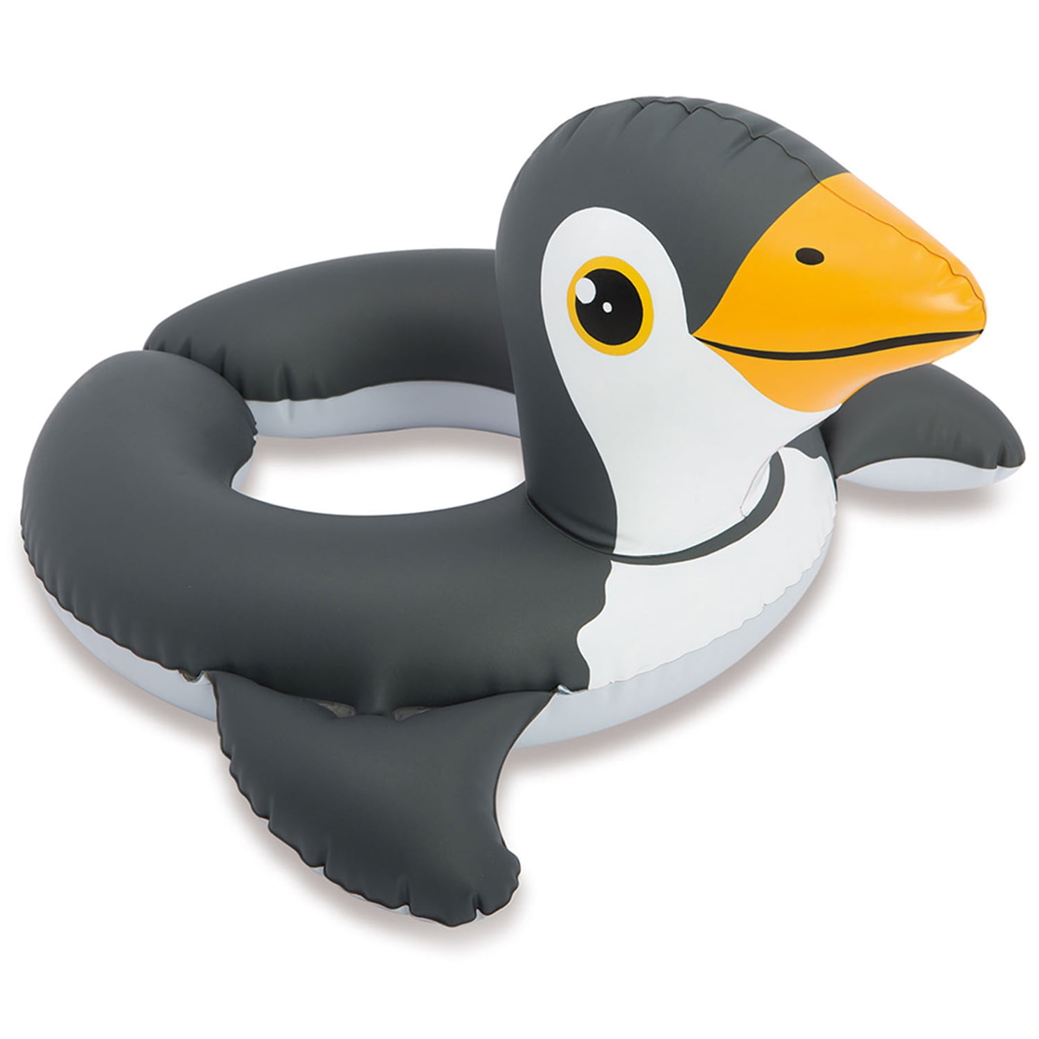 Intex Kids Inflatable Animal Pool Split Ring Swim Float Penguin Giraffe 2pk for sale online 