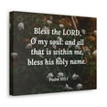 thumbnail image 6 of Scripture Walls Psalm 103:1 Bless The LORD Bible Verse Canvas Christian Wall Art Ready to Hang Unframed, 6 of 17