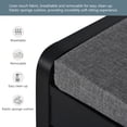 thumbnail image 5 of 3-in-1 Hall Tree, Coat Rack with 2 Drawers and 4 Metal Hooks, Entryway Bench with Top Shelf and Padded Seat, Hallway Coat Rack with Shoe Bench for Livng Room Bedroom, Black, 5 of 9