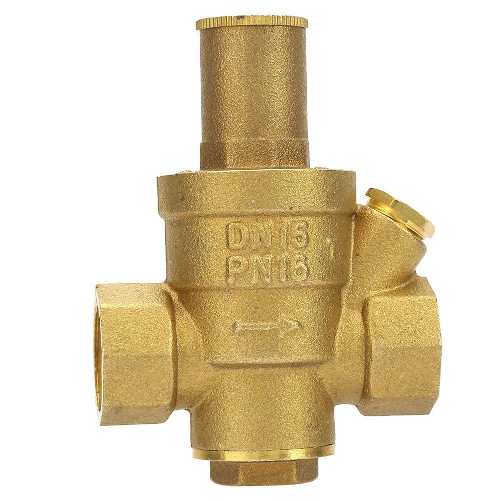 1pc Brass Adjustable Water Pressure Relief Valve DN15 1/2 Pressure Regulator Valve 