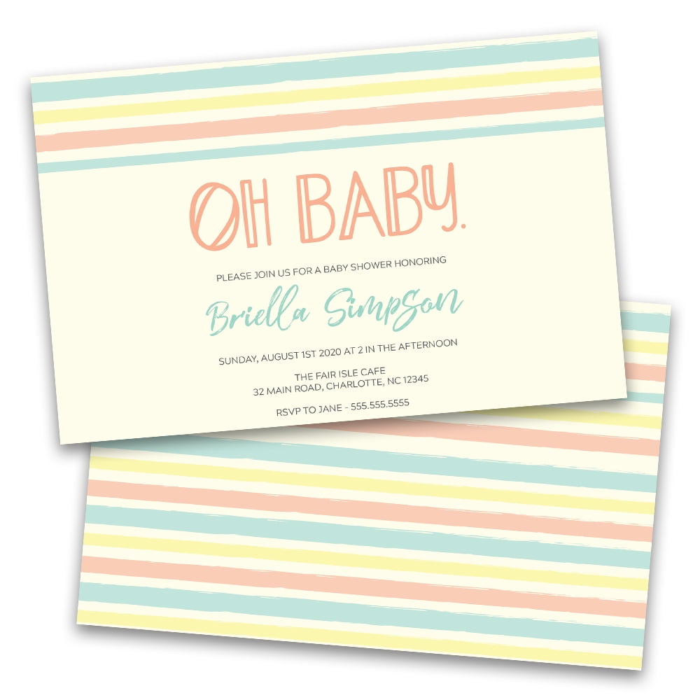 personalized baby shower invitations walmart