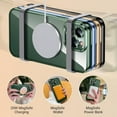 thumbnail image 2 of ELEHOLD MagSafe Compatible for iPhone 15 Pro Max Magnetic Case, Crystal Clear Back Plating Bumper Shockproof Protective Case with Camera Lens Protector for iPhone 15 Pro Max, Green, 2 of 4
