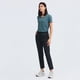 thumbnail image 3 of Pantalones de yoga holgados y rectos con cordón en la cintura, pantalones deportivos casuales elásticos recortados para mujer, 3 of 6