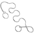thumbnail image 1 of IFANLANDOR Stainless Steel Metal Dog Leash Silver Durable Rust Resistant Chain Collar for Medium Pets, 1 of 8