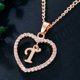 thumbnail image 1 of Collar con letras de tendencias de moda, collar con 26 letras de circonitas, joyería con colgante de amor, joyería, 1 of 5