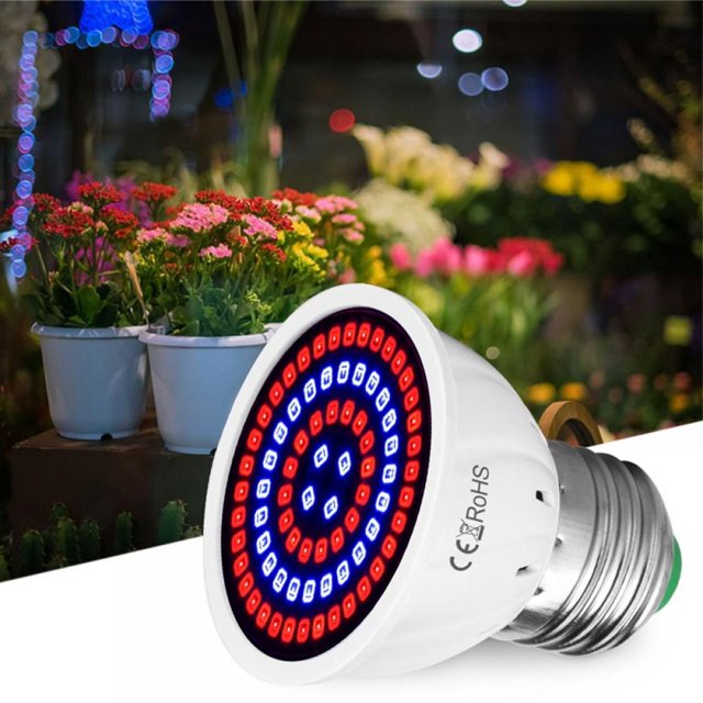 LED Grow Lights for Indoor Plants, Full Spectrum, E27 Grow Light Bulb