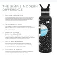 thumbnail image 6 of Simple Modern 20oz Ascent Water Bottle With Straw Lid - Stainless Steel Hydro Tumbler Flask - Double Wall Vacuum Insulated Small Reusable Metal Leakproof Engraved: Lunar, 6 of 7