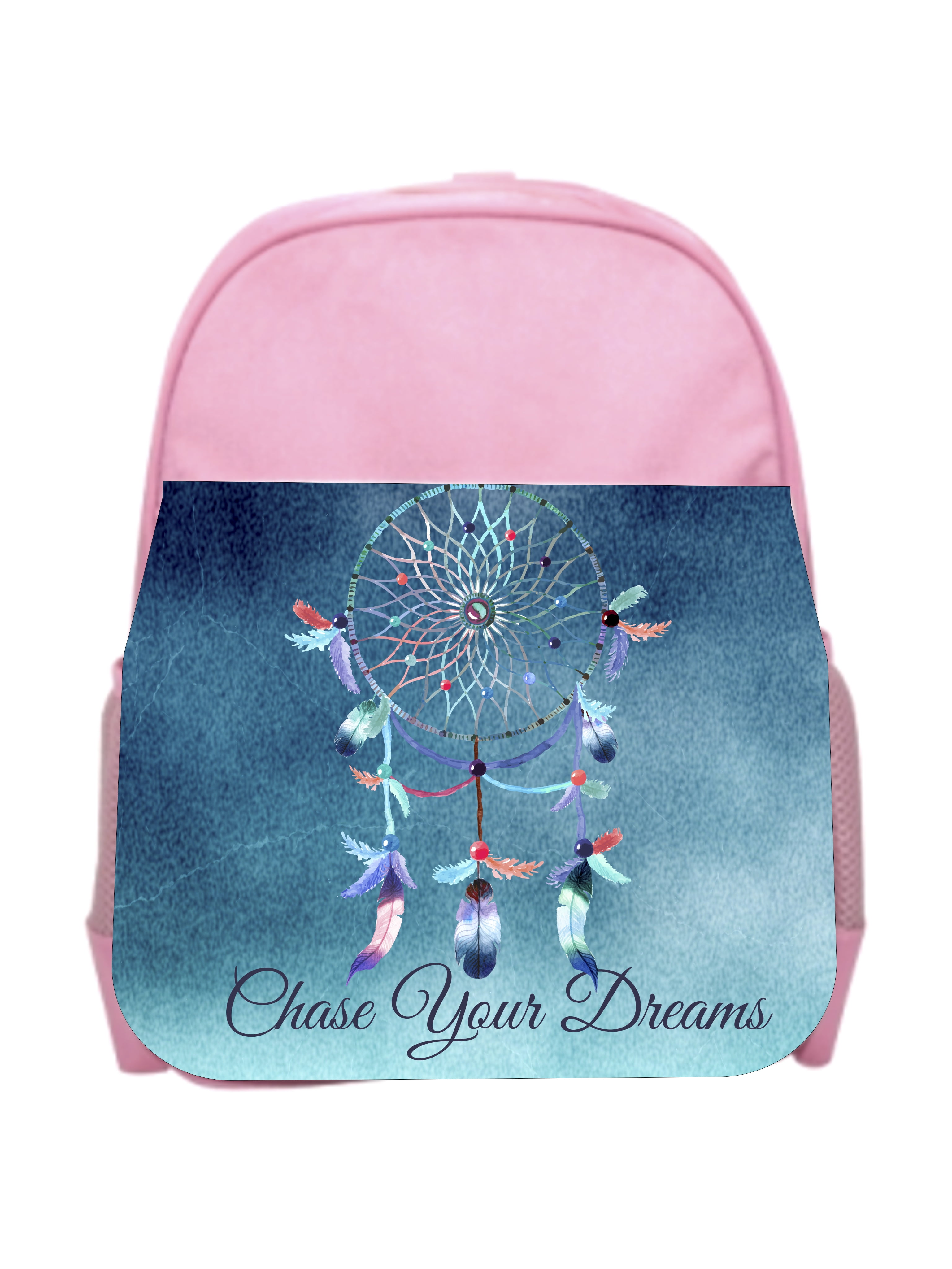 Chase Your Dreams Pink Girls Preschool Toddler Backpack & Lunch Box Set