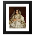 thumbnail image 2 of Jan Matejko 15x18 Black Modern Framed Museum Art Print Titled - Portrait of Artist's Wife, Teodora Nee Giebułtowska (1879), 2 of 5