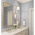 thumbnail image 4 of S4Sassy Vintage Style Waterproof Wall Wrap, Textured Finish Mosaic Tile Wallcover, Marble Texture Tile Print Contact Paper For Backsplash, Self Adhesive Vinyl Wallpaper, Home Decor- White-25"X360", 4 of 9