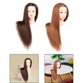 thumbnail image 5 of 2x Maniquí Cabeza Entrenamiento Cabeza Pantalla Cabello Curling Bobinado Peinado, 5 of 5