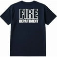 thumbnail image 2 of SOCKS'NBULK 6-Pack Navy Fire Dept. T-Shirt Size S – Cotton Blend Printed in USA for Firefighters & Crew, 2 of 2