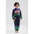 thumbnail image 2 of Overall Monster Jam Grave Digger para niños pequeños, 3T, negro/morado, 2 of 6