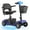 Blue, variant on 4 Wheels Mobility Scooter for Adults, Senior Electric Powered Chargeable Device for Travel, Lightweight and Portable, with LED Headlights and Basket, Charger Included (Blue)
