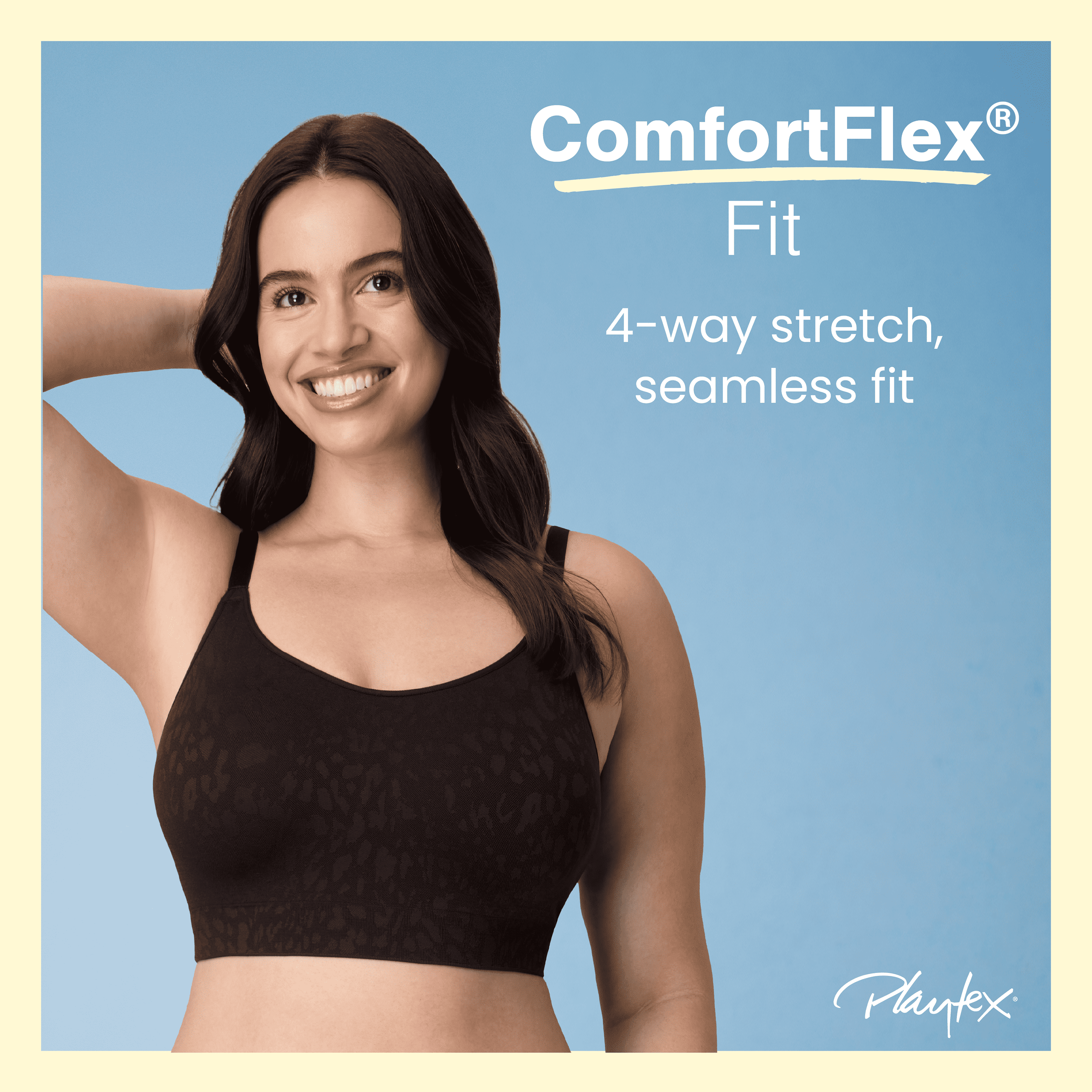 Playtex Women's Seamless Wireless Bra, Moisture-Wicking, Convertible (Plus Sizes)&nbsp;