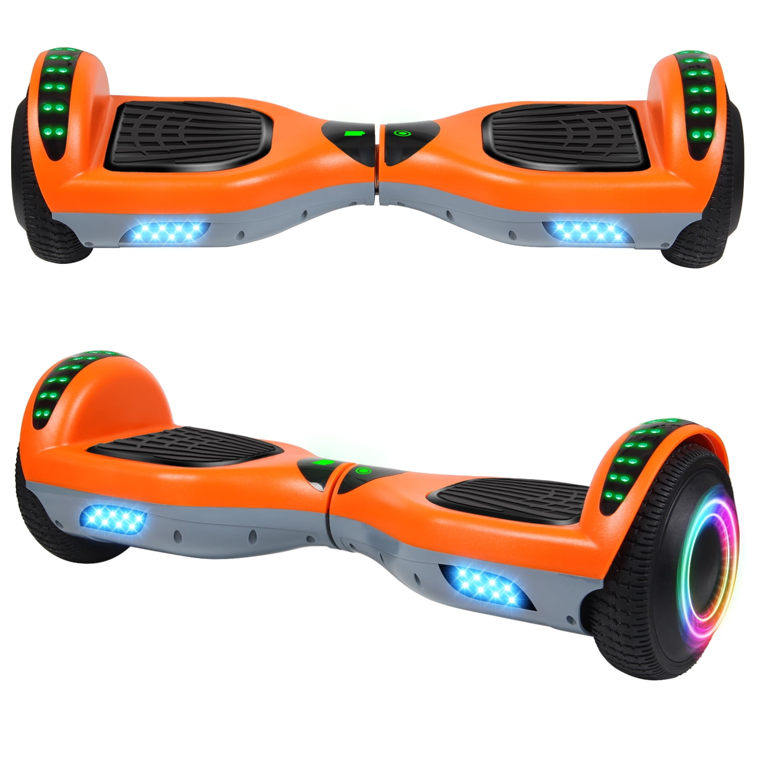 Sisigad 6 5 Two Wheel Self Balancing Hoverboard With Bluetooth And Led Lights Electric Scooter