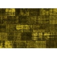 thumbnail image 1 of Ahgly Company Machine Washable Indoor Rectangle Patchwork Yellow Transitional Area Rugs, 5' x 8', 1 of 4