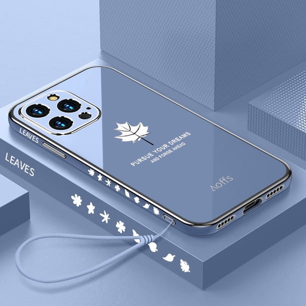 Carcasa Para Moto G8 G9 G30 G20 G10 G13 G23 G22 G42 G50 5G Play Power Plus Maple Leaf Galvanoplastia Silicona Funda Protectora Para Teléfono