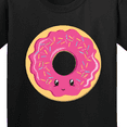 thumbnail image 4 of Inktastic Hot Pink Donut Youth T-Shirt, 4 of 5