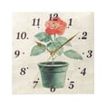 thumbnail image 5 of Painting Red Rose Wall Clock Square Clock Decoration Creative Clock Dual Use Black Pointer 7.78in, 5 of 10
