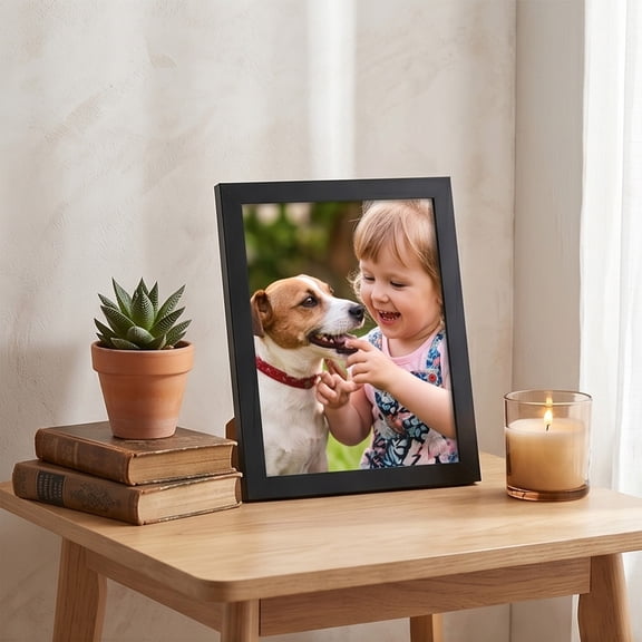 Cheapark Wooden Picture Frame Wood Photo Display Frame 8 x 10 Inch Rustic Finish for Wall Tabletop Home Office Decor Gift