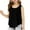 Black, variant on Girls Tops Casual Sleeveless Solid Tank Top Stretchy Round Neck Girls Clothes Blue 13-14 Years