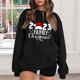 thumbnail image 3 of Gibobby Sudaderas navideñas Sudadera con capucha estampada navideña holgada para mujer con mangas hasta los hombros(Negro,CH), 3 of 4