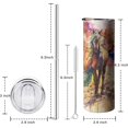 thumbnail image 6 of Horse Tumbler With Straw and Lid, Stainless Steel 20oz Insulated Horse Coffee Travel Mug, Horse Gifts Cups for Women and Girls, 6 of 6