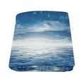 thumbnail image 2 of CADecor Peaceful Blue Night Sky with Moon Stars Throw Blanket Bed Sofa Blanket 58x80 inches, 2 of 3